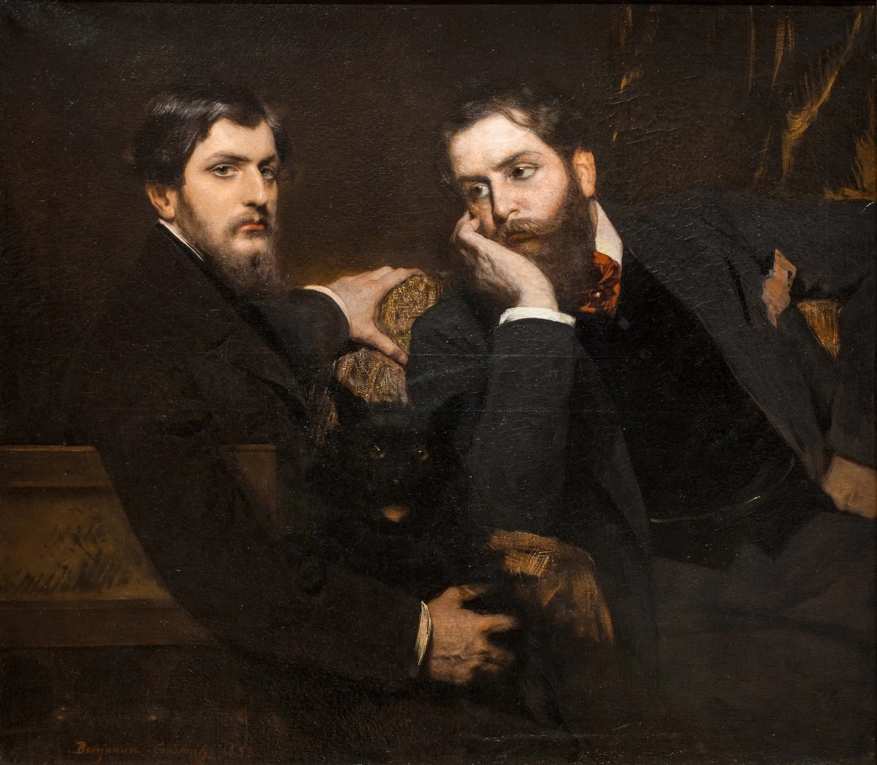 Jean - Joseph Benjamin, Constant, 133, Ritratto dei miei due figli, Musee des Augustins, Toulouse